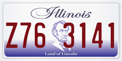 IL license plate Z763141