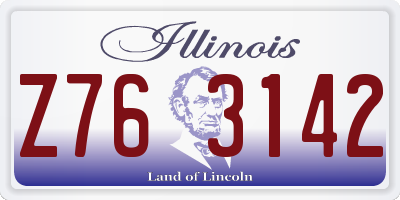 IL license plate Z763142