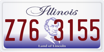 IL license plate Z763155