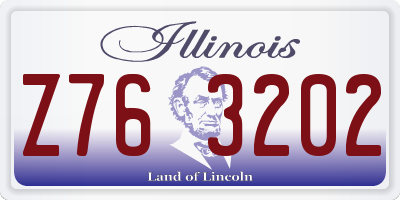 IL license plate Z763202