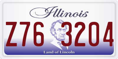 IL license plate Z763204