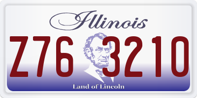 IL license plate Z763210