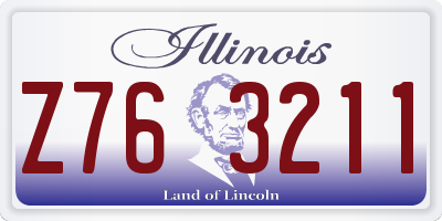 IL license plate Z763211