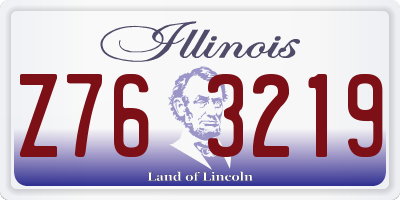 IL license plate Z763219