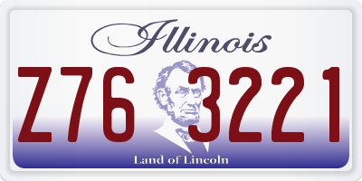 IL license plate Z763221