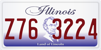 IL license plate Z763224