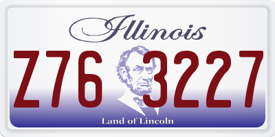 IL license plate Z763227