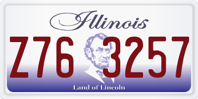 IL license plate Z763257