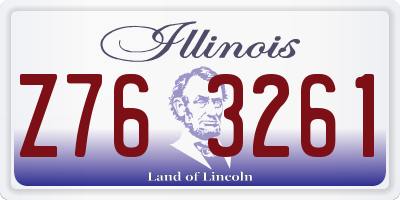 IL license plate Z763261