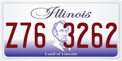 IL license plate Z763262