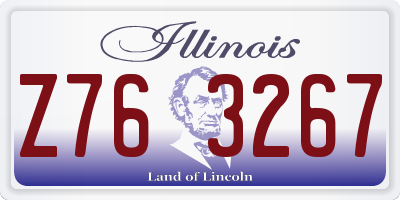 IL license plate Z763267