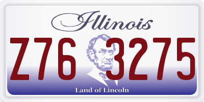 IL license plate Z763275
