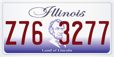 IL license plate Z763277