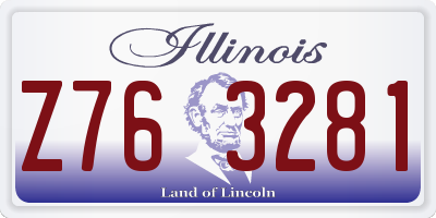 IL license plate Z763281