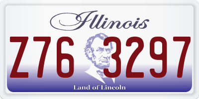 IL license plate Z763297