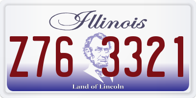 IL license plate Z763321