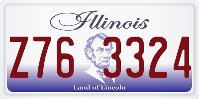 IL license plate Z763324
