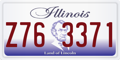 IL license plate Z763371