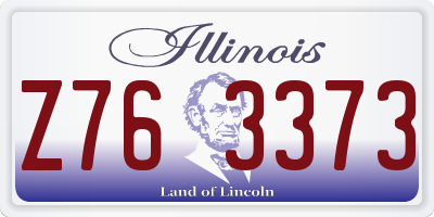 IL license plate Z763373