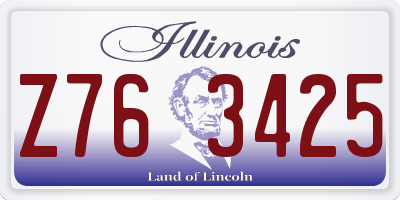 IL license plate Z763425