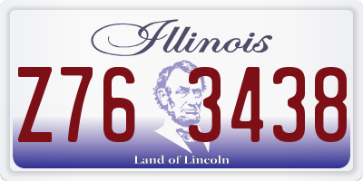 IL license plate Z763438