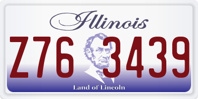 IL license plate Z763439