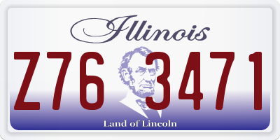 IL license plate Z763471