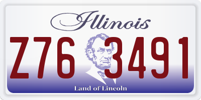 IL license plate Z763491