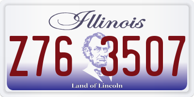 IL license plate Z763507