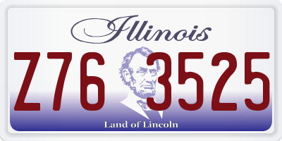 IL license plate Z763525