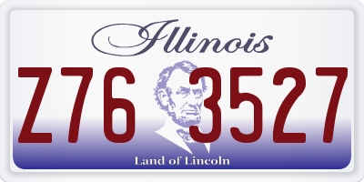 IL license plate Z763527
