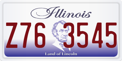 IL license plate Z763545