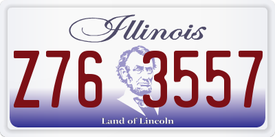 IL license plate Z763557