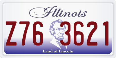 IL license plate Z763621