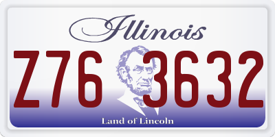 IL license plate Z763632