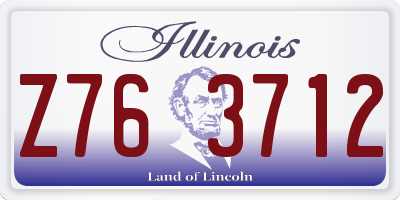 IL license plate Z763712