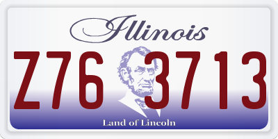 IL license plate Z763713