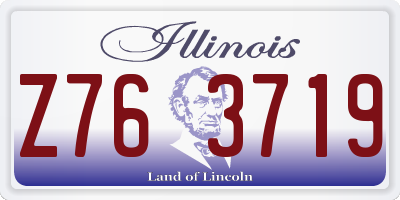 IL license plate Z763719