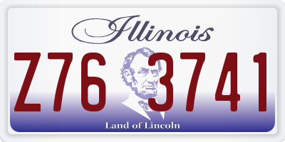 IL license plate Z763741
