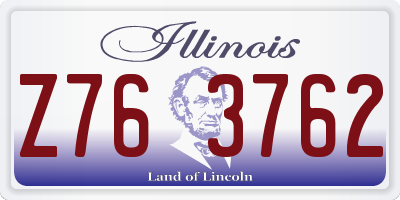 IL license plate Z763762