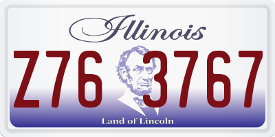 IL license plate Z763767