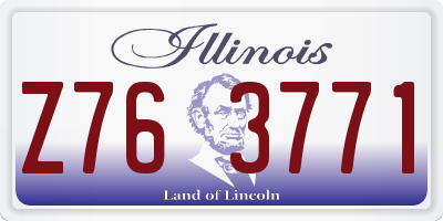 IL license plate Z763771