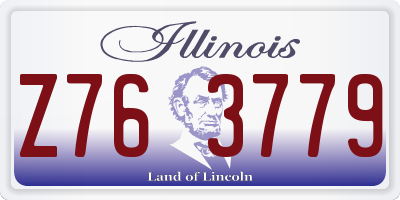 IL license plate Z763779