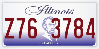 IL license plate Z763784