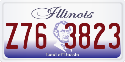 IL license plate Z763823
