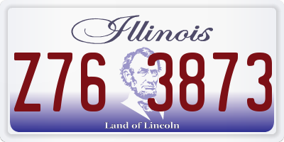 IL license plate Z763873