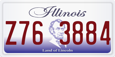 IL license plate Z763884