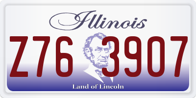 IL license plate Z763907