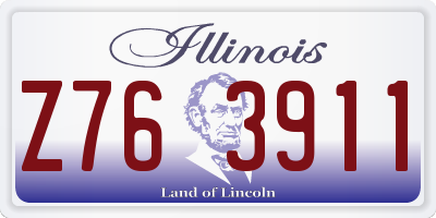 IL license plate Z763911