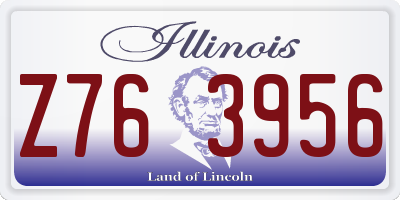 IL license plate Z763956